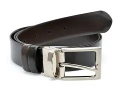 Curea LE COLONEL neagra, ORVIN, din piele naturala imagine