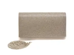 Geanta ALDO argintie, FAHARI 040, din material textil imagine