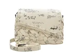 Geanta DESIGUAL alba, SAXPAJ, din piele ecologica imagine