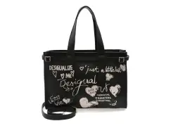 Geanta DESIGUAL neagra, WAXPA5, din piele ecologica imagine