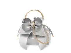 Geanta EPICA argintie, 1050, din piele ecologica imagine