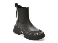 Ghete ALDO negre, 3R489, din piele naturala imagine