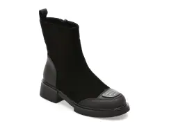 Ghete ALDO negre, 70009, din piele intoarsa imagine