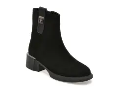 Ghete ALDO negre, AT91, din piele intoarsa imagine