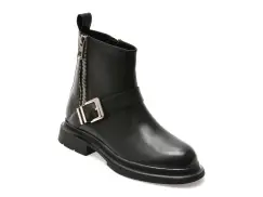 Ghete ALDO negre, D525, din piele naturala imagine