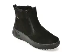 Ghete ARA negre, 26905, din piele intoarsa imagine