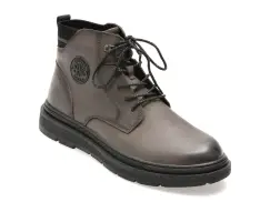 Ghete BITE THE BULLET gri, 28081, din piele naturala imagine