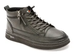 Ghete BITE THE BULLET gri, 82820, din piele naturala imagine