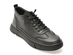 Ghete BITE THE BULLET negre, 28905, din piele naturala imagine