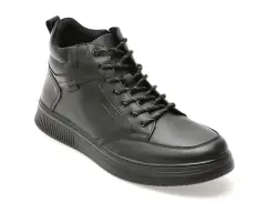 Ghete BITE THE BULLET negre, 718617, din piele naturala imagine