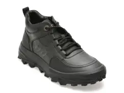 Ghete BITE THE BULLET negre, LT09, din piele naturala imagine