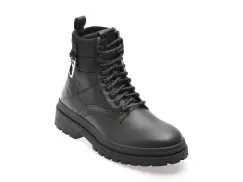 Ghete BOSS negre, 9188, din piele naturala imagine