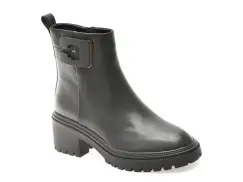 Ghete casual EPICA negre, 1F6367, din piele naturala imagine