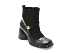 Ghete casual EPICA negre, 602138, din piele naturala lacuita imagine