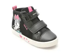 Ghete casual GEOX negre, B46D5B, din piele ecologica imagine