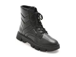 Ghete casual GEOX negre, D46UAG, din piele ecologica imagine