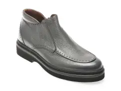 Ghete casual LE COLONEL gri, 61613, din piele naturala imagine