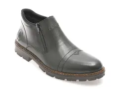 Ghete casual RIEKER negre, 12194, din piele naturala imagine