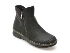 Ghete casual RIEKER negre, 73357, din piele ecologica imagine