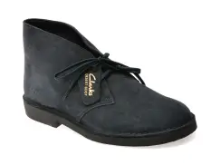 Ghete CLARKS bleumarin, DESBTEV, din piele intoarsa imagine