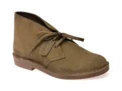 Ghete CLARKS kaki, DESBTEV, din piele intoarsa imagine