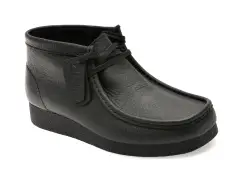 Ghete CLARKS negre, WALLABEE EVO BT, din piele naturala imagine