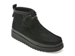 Ghete CLARKS negre, WALLABEE FTR 2 HI, din piele intoarsa imagine