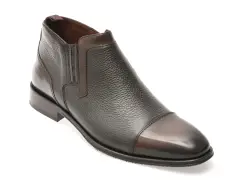 Ghete elegante LE COLONEL maro, 484100, din piele naturala imagine