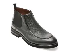 Ghete elegante LE COLONEL negre, 64137, din piele naturala imagine