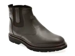 Ghete elegante OTTER maro, 252111, din piele naturala imagine