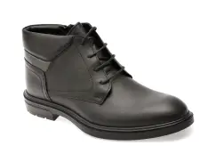 Ghete elegante OTTER negre, A65, din piele naturala imagine