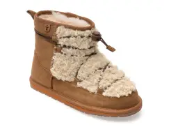 Ghete EMU maro, MAUBOY, din piele intoarsa imagine