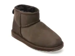 Ghete EMU maro, STINGER MICRO, din piele intoarsa imagine