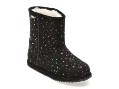 Ghete EMU negre, SPARKLE BRUMBY, din piele intoarsa imagine