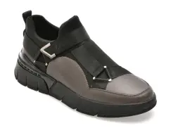 Ghete EPICA gri, 58391, din piele naturala imagine