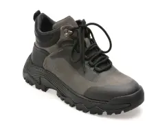 Ghete EPICA gri, LN60, din piele naturala imagine