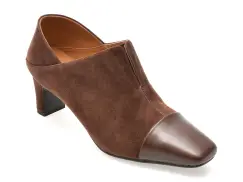 Ghete EPICA maro, 25C3203, din piele naturala imagine