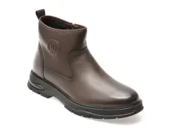 Ghete EPICA maro, 51915, din piele naturala imagine