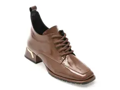 Ghete EPICA maro, 5312091, din piele naturala lacuita imagine