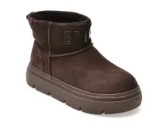 Ghete EPICA maro, 7071, din piele intoarsa imagine