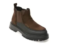 Ghete EPICA maro, LN58, din piele naturala imagine