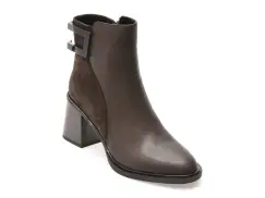 Ghete EPICA maro, M202B, din piele naturala imagine