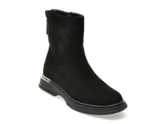 Ghete EPICA negre, 13881, din piele intoarsa imagine