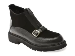 Ghete EPICA negre, 1474300, din piele intoarsa imagine