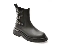 Ghete EPICA negre, 208301, din piele naturala imagine