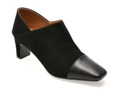 Ghete EPICA negre, 25C3203, din piele naturala imagine