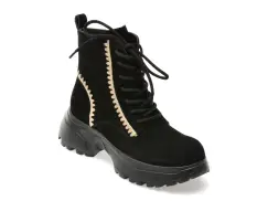 Ghete EPICA negre, 3256B, din piele intoarsa imagine