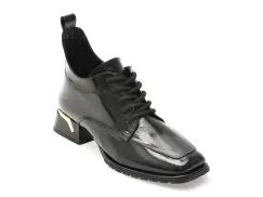 Ghete EPICA negre, 5312091, din piele naturala lacuita imagine