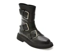 Ghete EPICA negre, 6124034, din piele naturala imagine