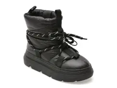 Ghete EPICA negre, 7162, din material textil imagine